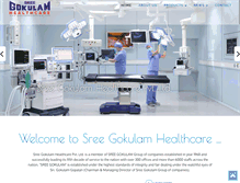 Tablet Screenshot of gokulamhealthcare.com